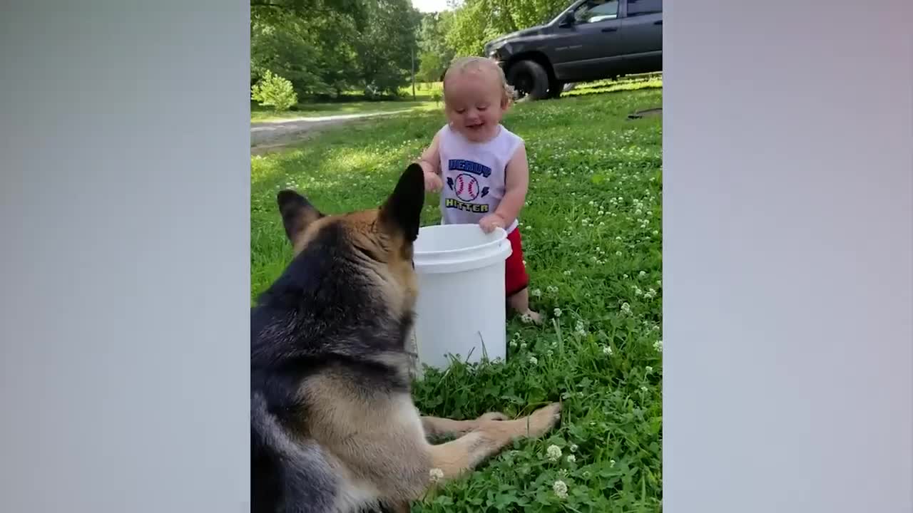 cute baby is funny movment