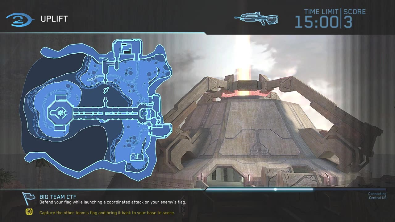 Halo 2 Classic Big Team - Big Team CTF on Uplift Multiplayer Gameplay