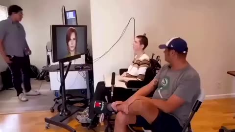 Al helps a paralyzed woman speak for the first time in 18 years