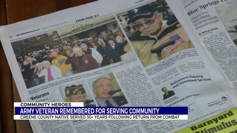 WJHL Did a story about my dads military service and community service.