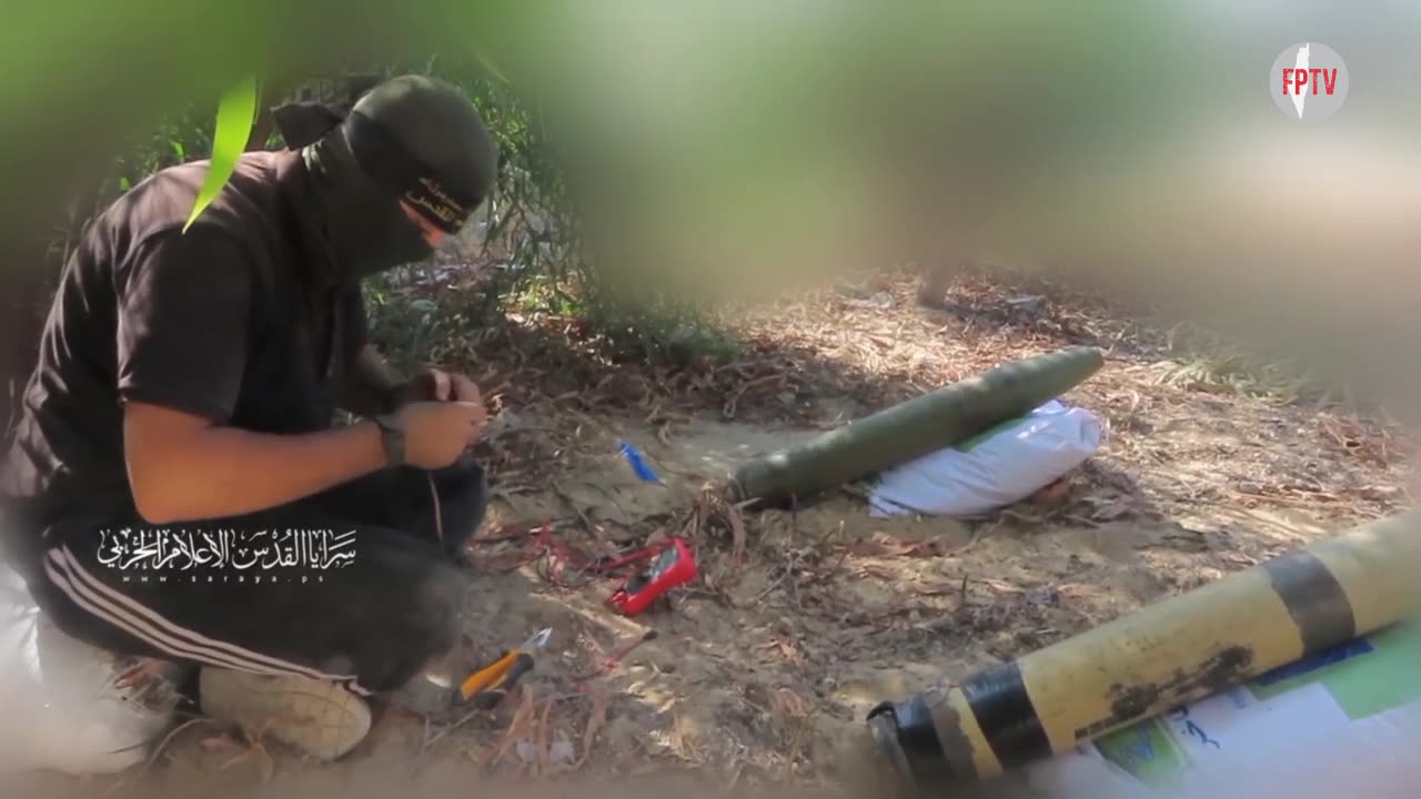 (EN Translated) Al Quds Brigades (PIJ) shelling enemy HQ in the Shuja'iya, July 8, 2024.