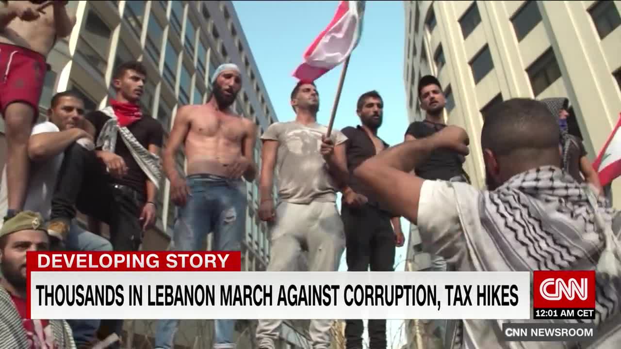 Massive Protest Emerges in Lebanon Against Corruption and Tax Hikes