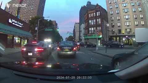 Mercedes Driver Slams Head-On Into Cop Car