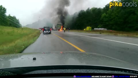 Truck on Fire!