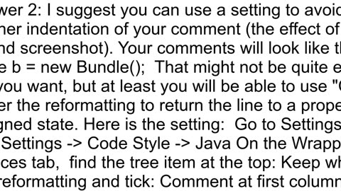 How can I configure removing space between line comment slasles and text in Intellij IDEA