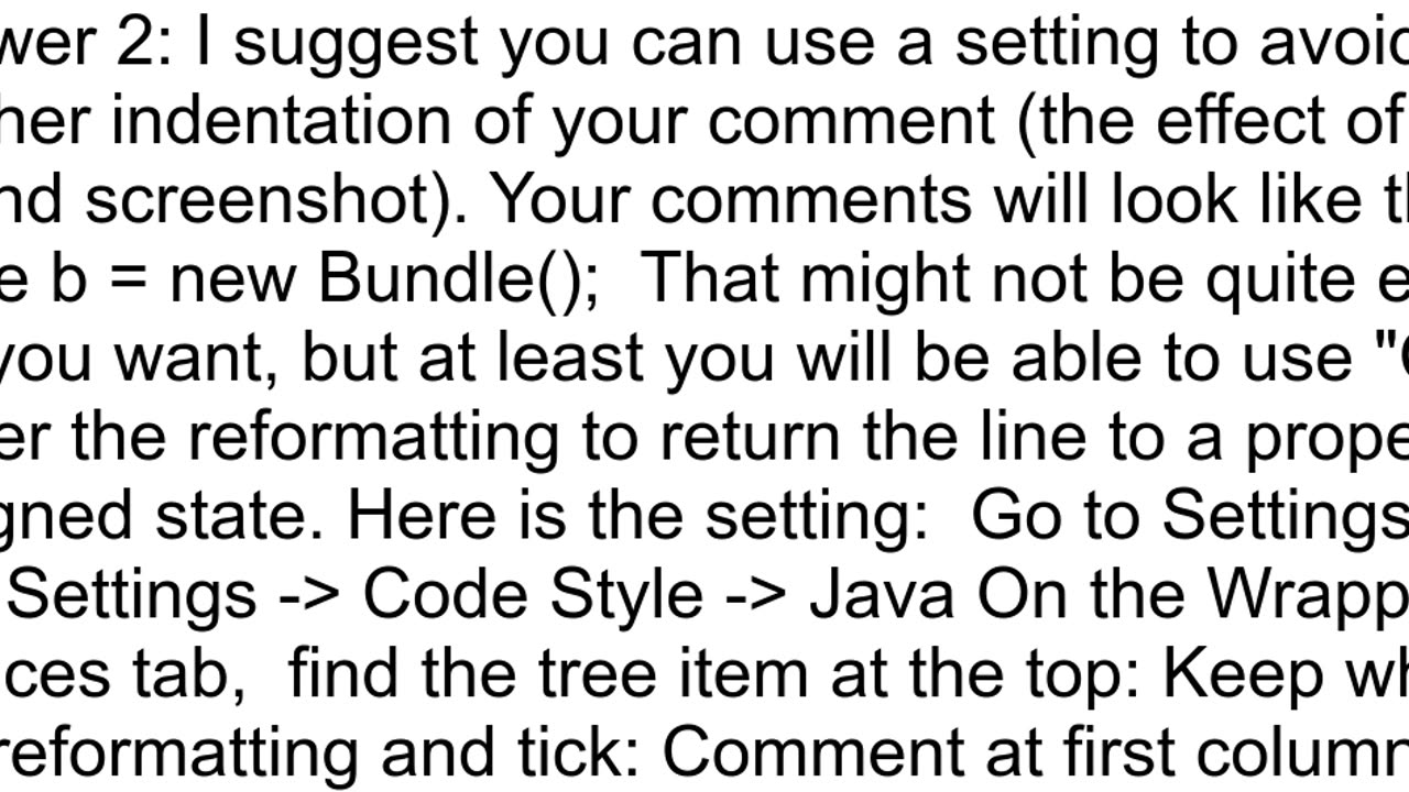 How can I configure removing space between line comment slasles and text in Intellij IDEA