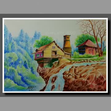 Colour pencil drawing tutorial 🎨