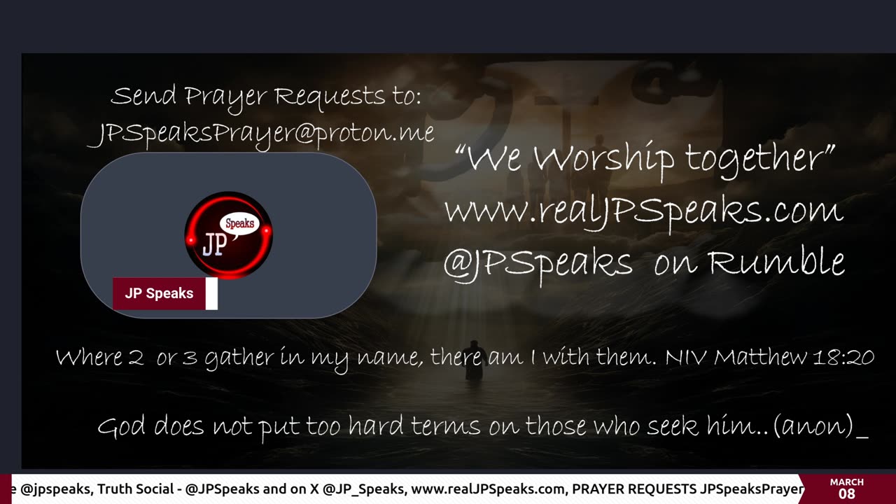 We Worship Together /w JP Speaks 03/08/2024