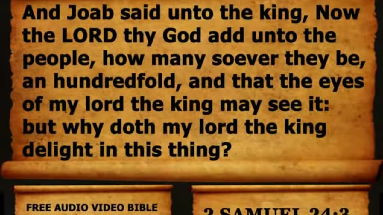 Bible Book 10. 2 Samuel Complete 1-24, King James Version (KJV) Read Along Bible