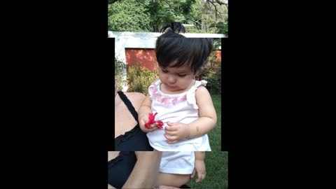 Isabellita visitando a sus abuelitos. Vid.80bakup