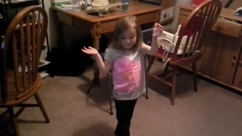 Emma does robot dance