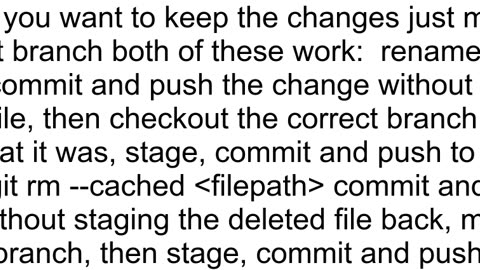 How to remove a file from pull requestcommit