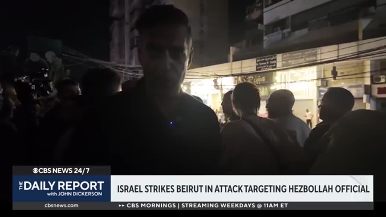 On the ground in Beirut near site of Israeli strike