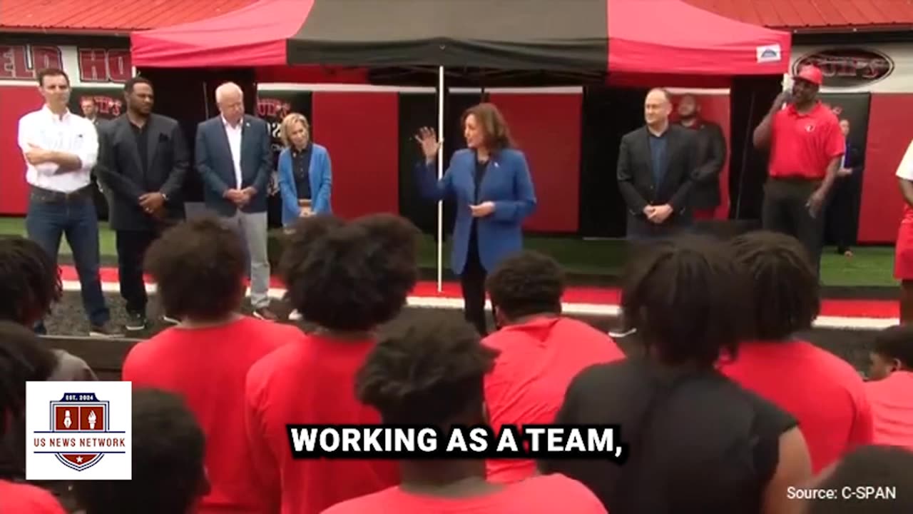 Watch: Kamala Gets Absolutely ANNIHILATED For Making Insane Sttaement To High School Football Team