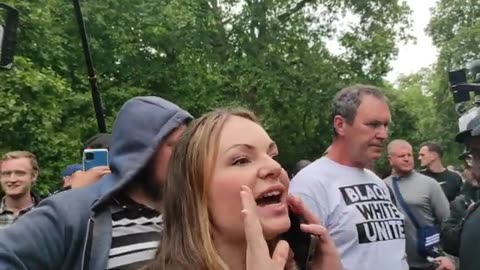 Freedom For Britain Supporter Speakers Corner 1st August 2021