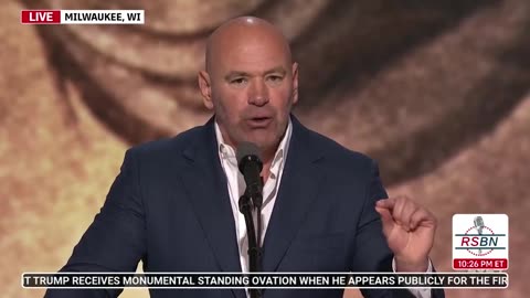 WATCH: Dana White at 2024 RNC in Milwaukee, WI - 7/18/2024