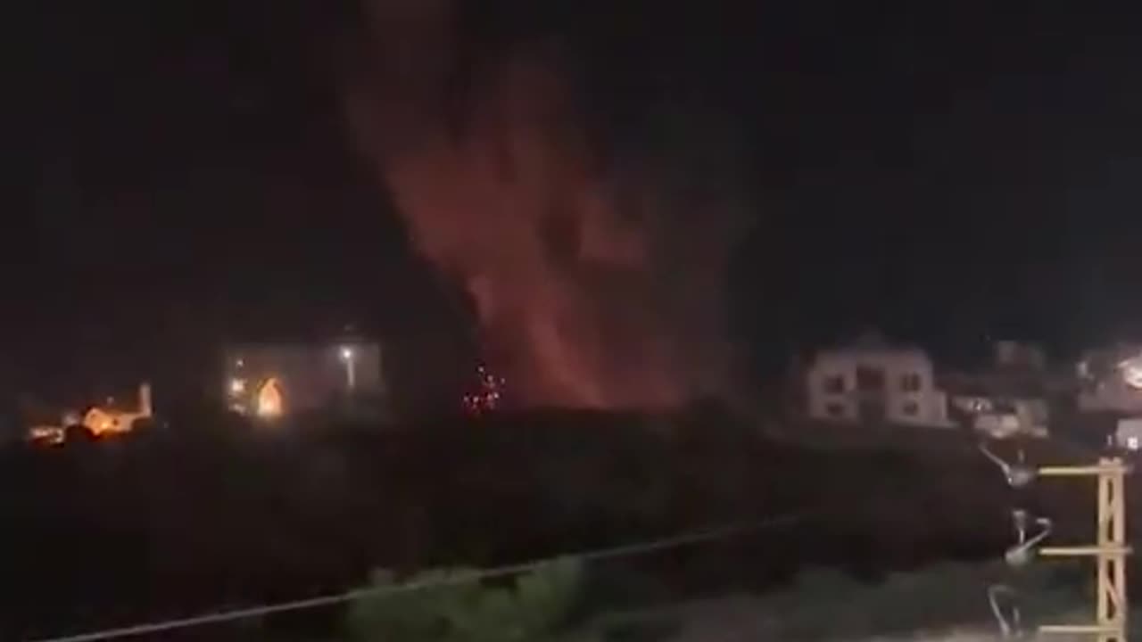 Lebanese media report an Israeli airstrike between the coastal towns of Jiyeh