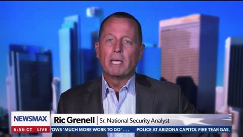 Rick Grenell says Trump is a president that doesn’t care to go to a blue state.