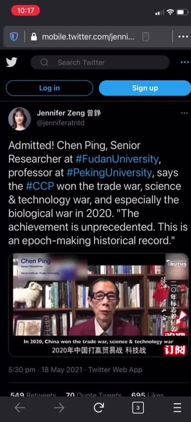 Chinese Professor Admits What Americans Are Being Lied About