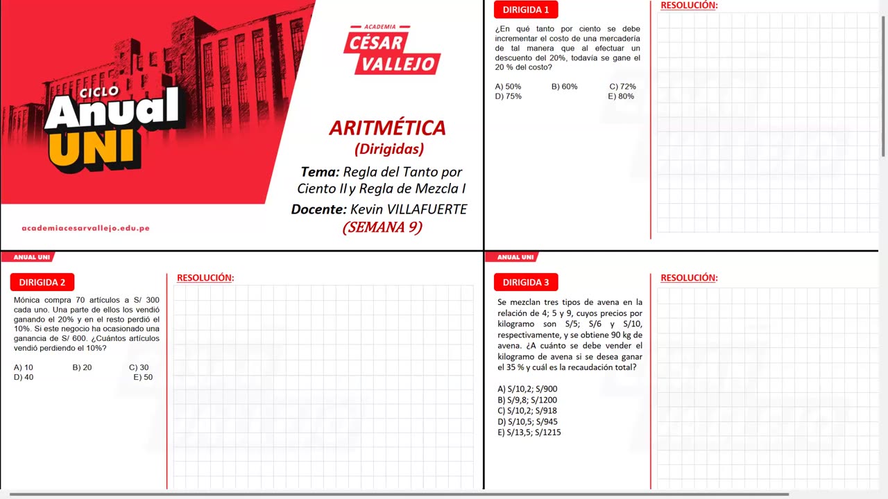 ANUAL VALLEJO 2024 | Semana 09 | Aritmética