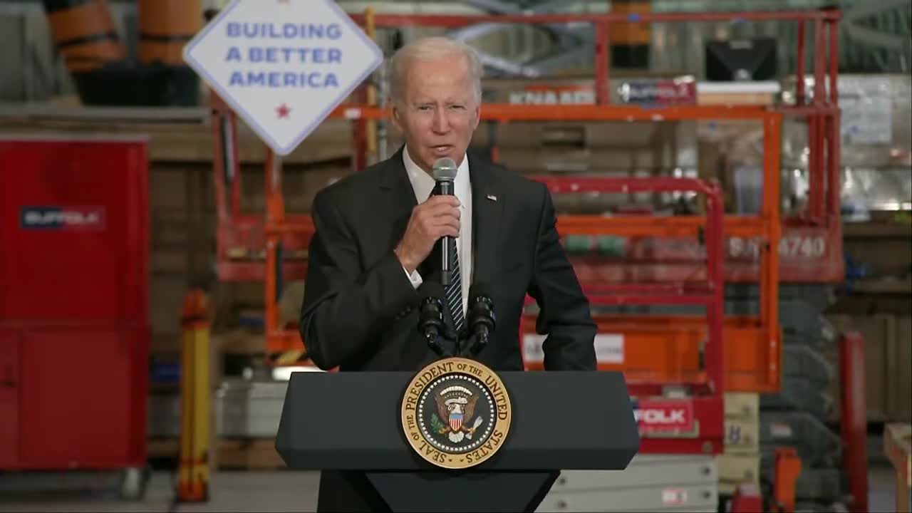 Biden delivers remarks on the bipartisan Infrastructure Law