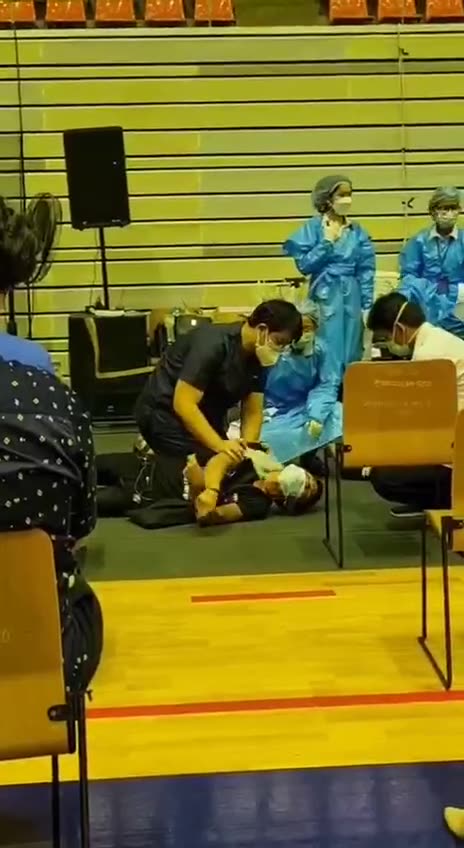 Yet another post covid vaccination collapse