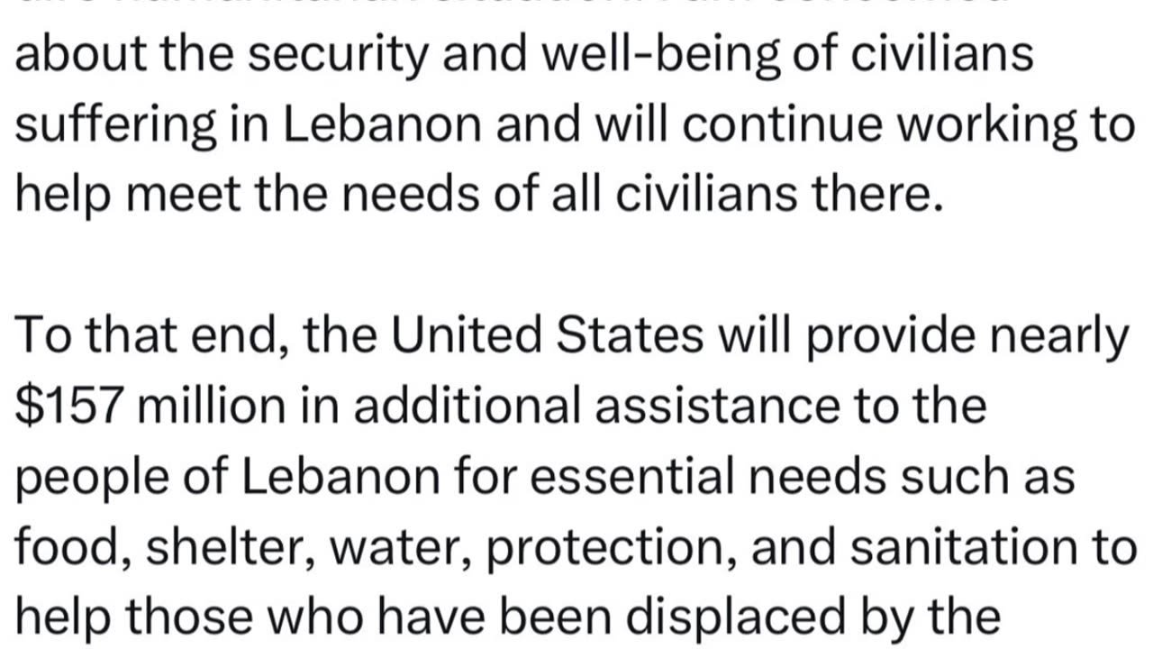 $158 Million Dollars for Lebanon? Come on man! America First, America Always