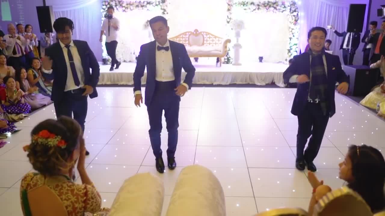 Groom suprise reaction