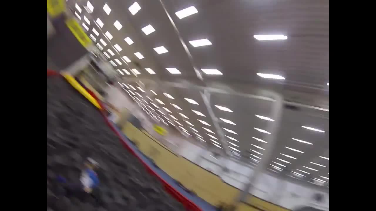 Yellow banner bike ramp faceplant