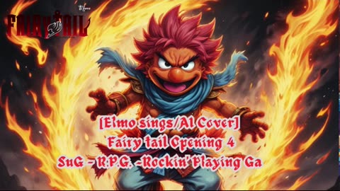 [Elmo sings/AI Cover] Fairy tail Opening 4 | SuG - R.P.G. ~Rockin' Playing Game