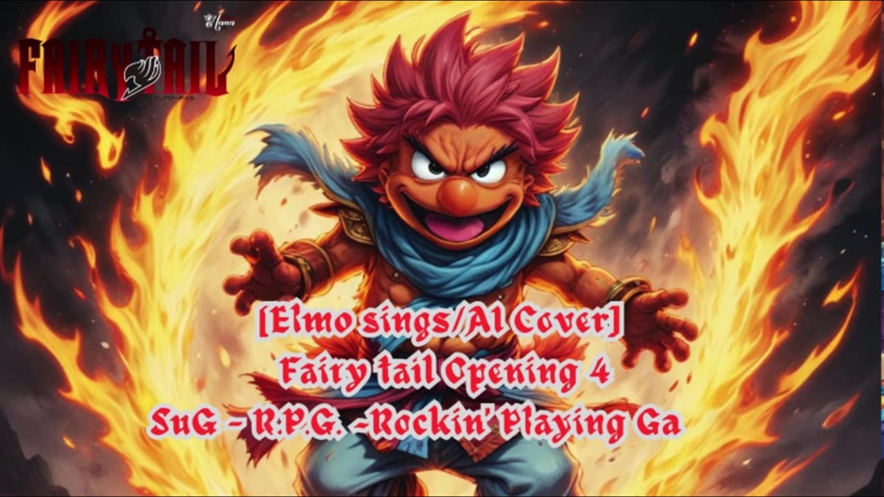 [Elmo sings/AI Cover] Fairy tail Opening 4 | SuG - R.P.G. ~Rockin' Playing Game