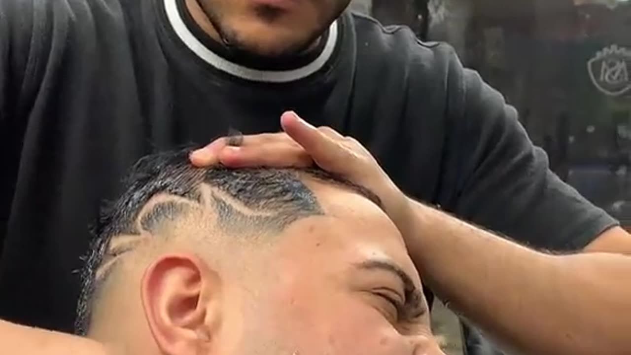 Amazing shave cutting face hair saloon