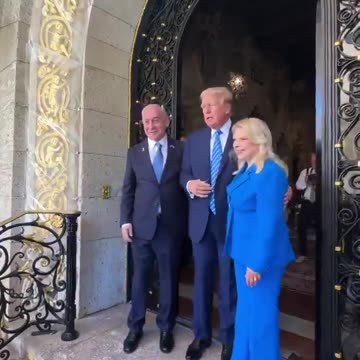 Netanyahu arrives at Mar-a-Lago