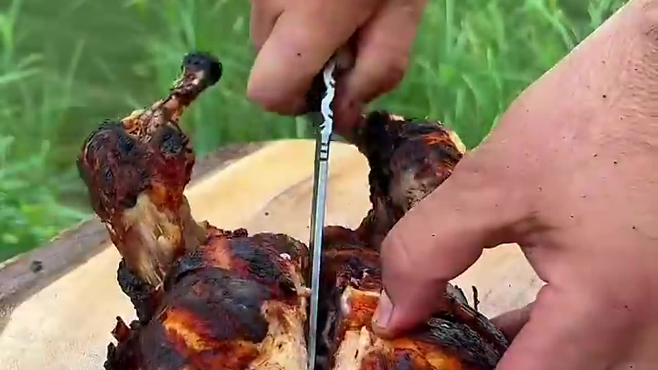 If you want to see how to grill chicken in a different way in nature be sure to watch this video