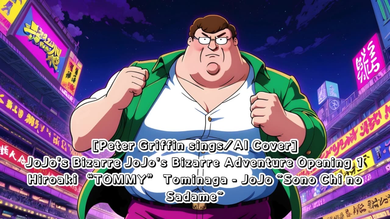 [Peter Griffin sings/AI Cover]JoJo's Bizarre Adventure OP1 HiroakiTOMMYTominaga - Sono Chi no Sadame