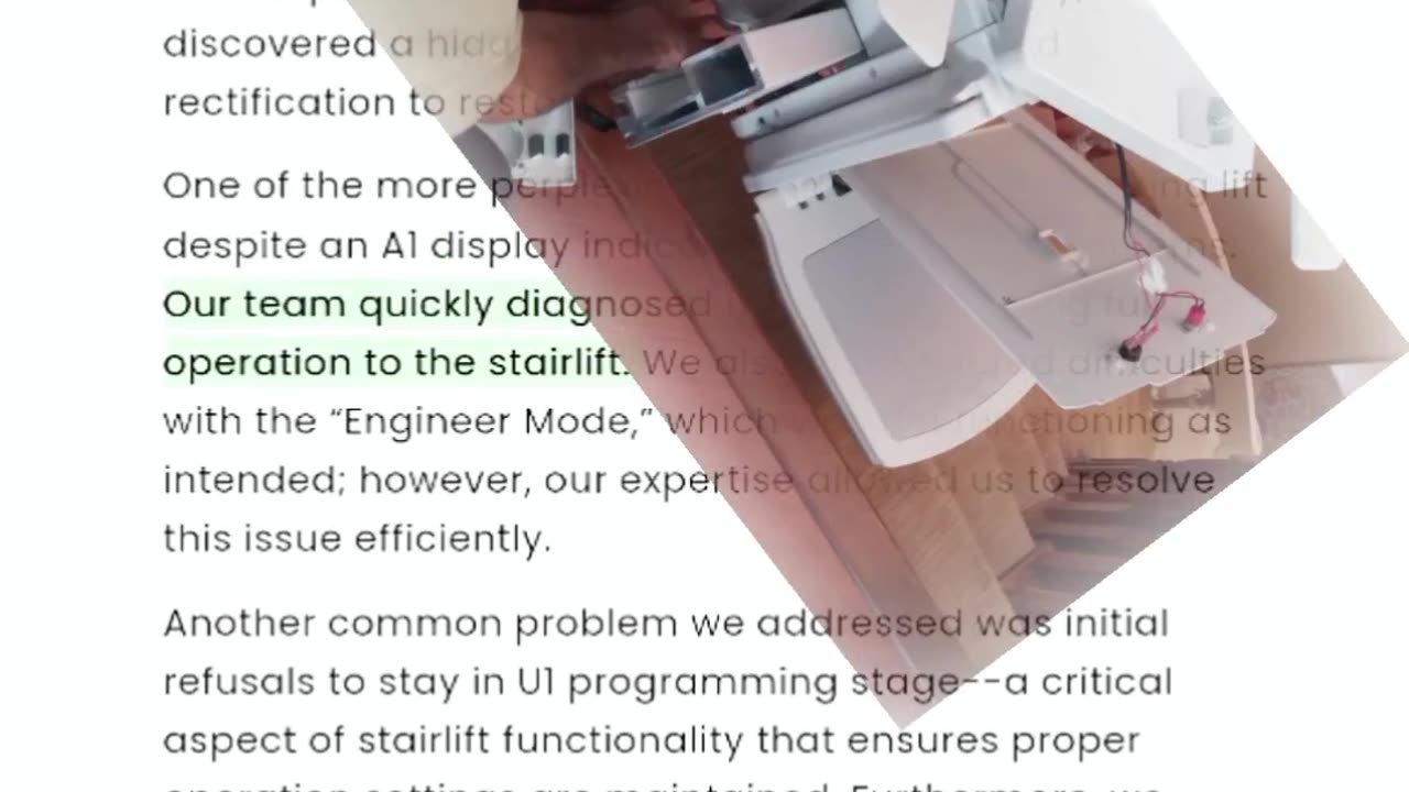 Rob's Worldwide Acorn 180 Curved Stairlift Repairs in Vancouver BC Canada