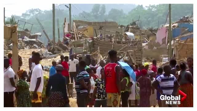 Ghana village levelled, at least 13 people killed after truck transporting explosives blows up