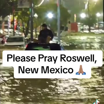 Roswell, NM flooded today