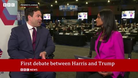 US presidential debate to see Donald Trump and Kamala Harris face off | BBC News