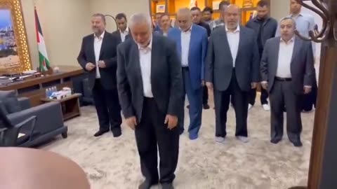 Ismail Haniyeh Celebrating Oct 7 Attack