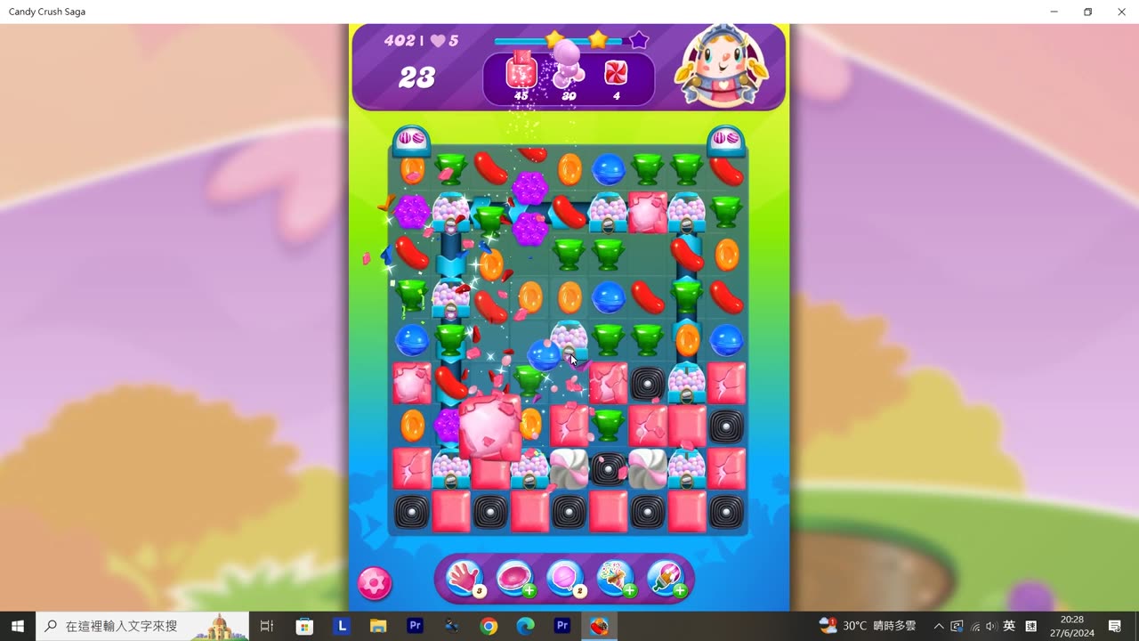 Candy Crush Saga Record (Level 402)