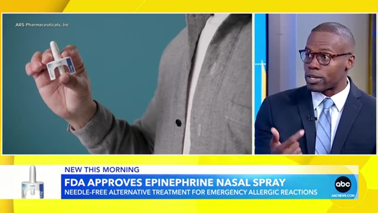 FDA approves new nasal spray for emergency allergic reactions