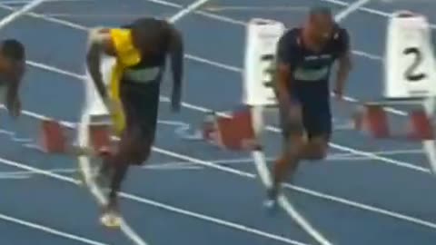 Ussain Bolt 100m Race ⚡|ussain Bolt|🏃🤯