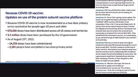 Video #1, FDA meeting 9/1/22