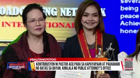 Kontribusyon ni Pastor ACQ para sa kapayapaan at paghahari ng batas sa bayan, kinilala ng PAO