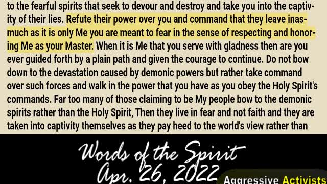 Words of the Spirit | April 26 2022