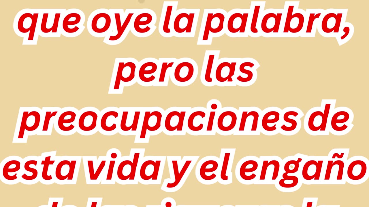 "La Semilla Ahogada por las Preocupaciones y el Engaño de las Riquezas" Mateo 13:22.#short #ytshorts