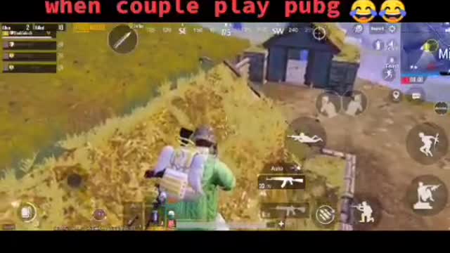 When couple play pubg 😂😂😂😂😂😂