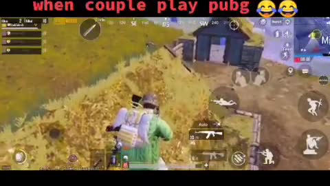 When couple play pubg 😂😂😂😂😂😂