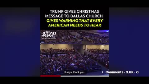 President Trump lifts up the name of Jesus 12-19-21